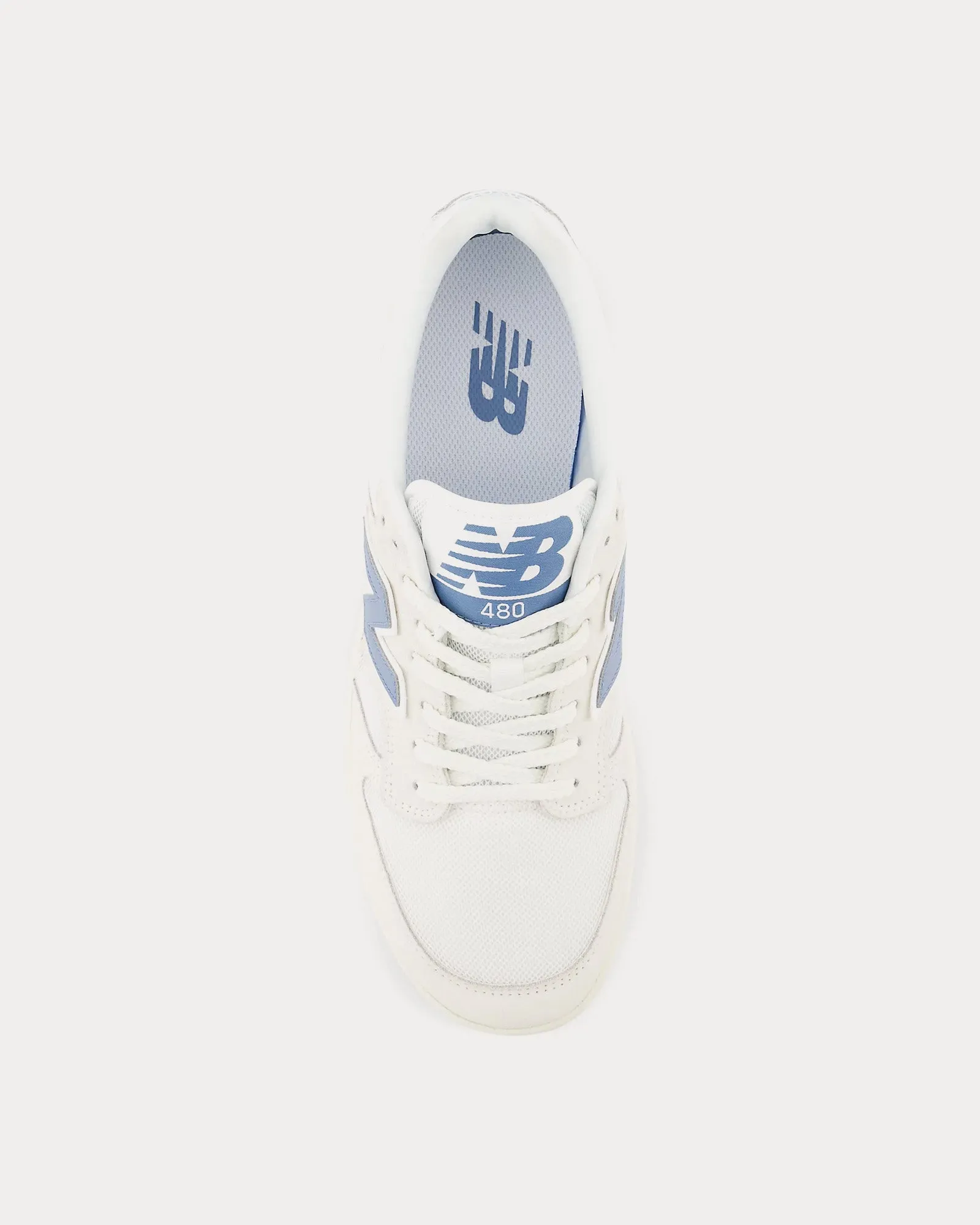 480 Sea Salt / White / Heron Blue Low Top Sneakers