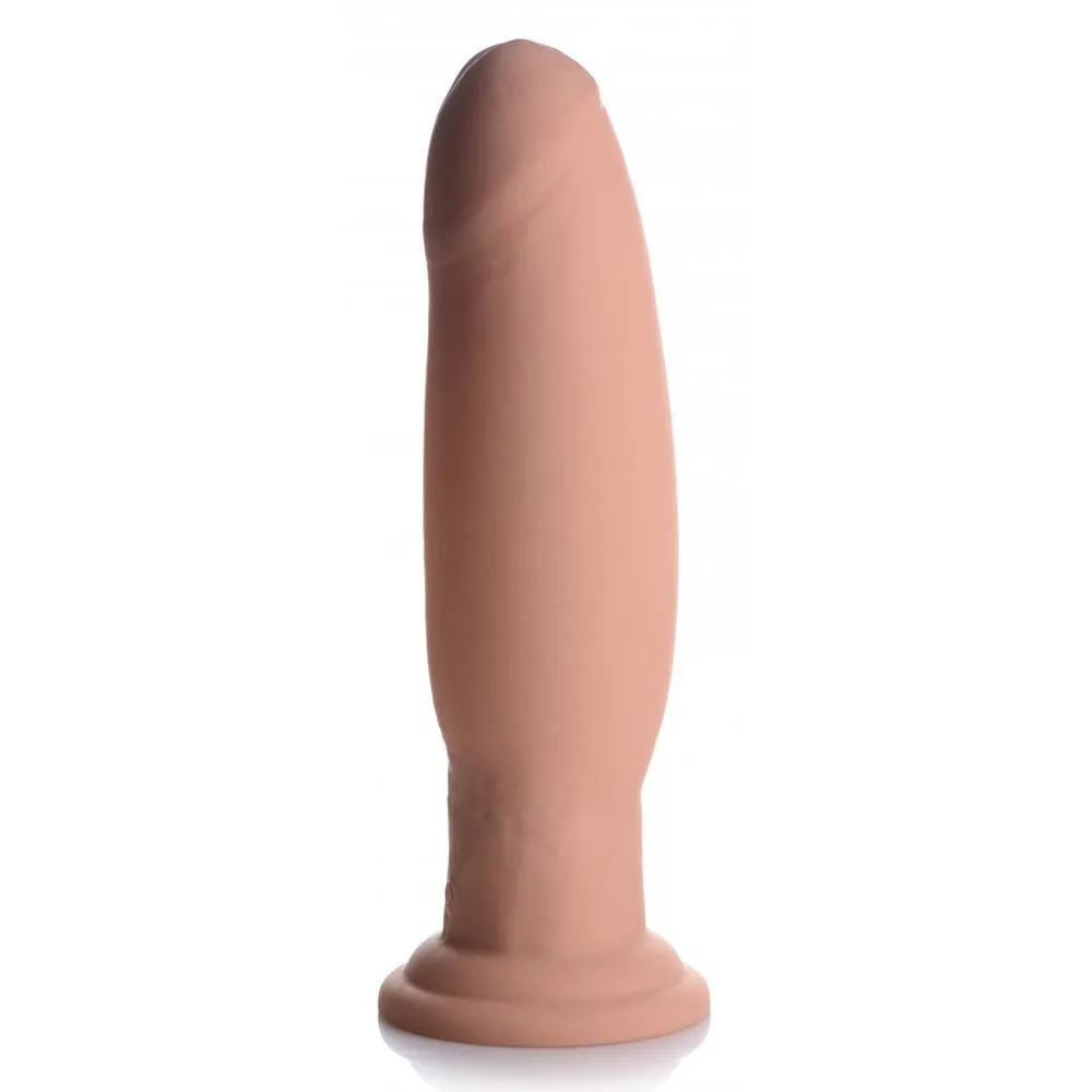 7X Inflatable and Vibrating Remote Control Silicone Dildo - 8 Inch