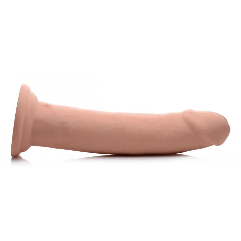 7X Inflatable and Vibrating Remote Control Silicone Dildo - 8 Inch