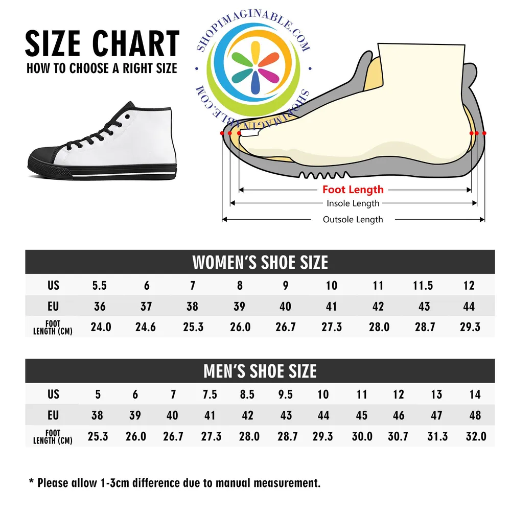 Abstract Pastels Ladies High Top Canvas Shoes