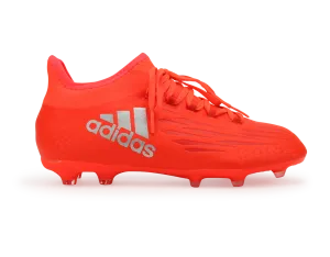 adidas Kids X 16.1 FG/AG Solar Red/Metallic Silver