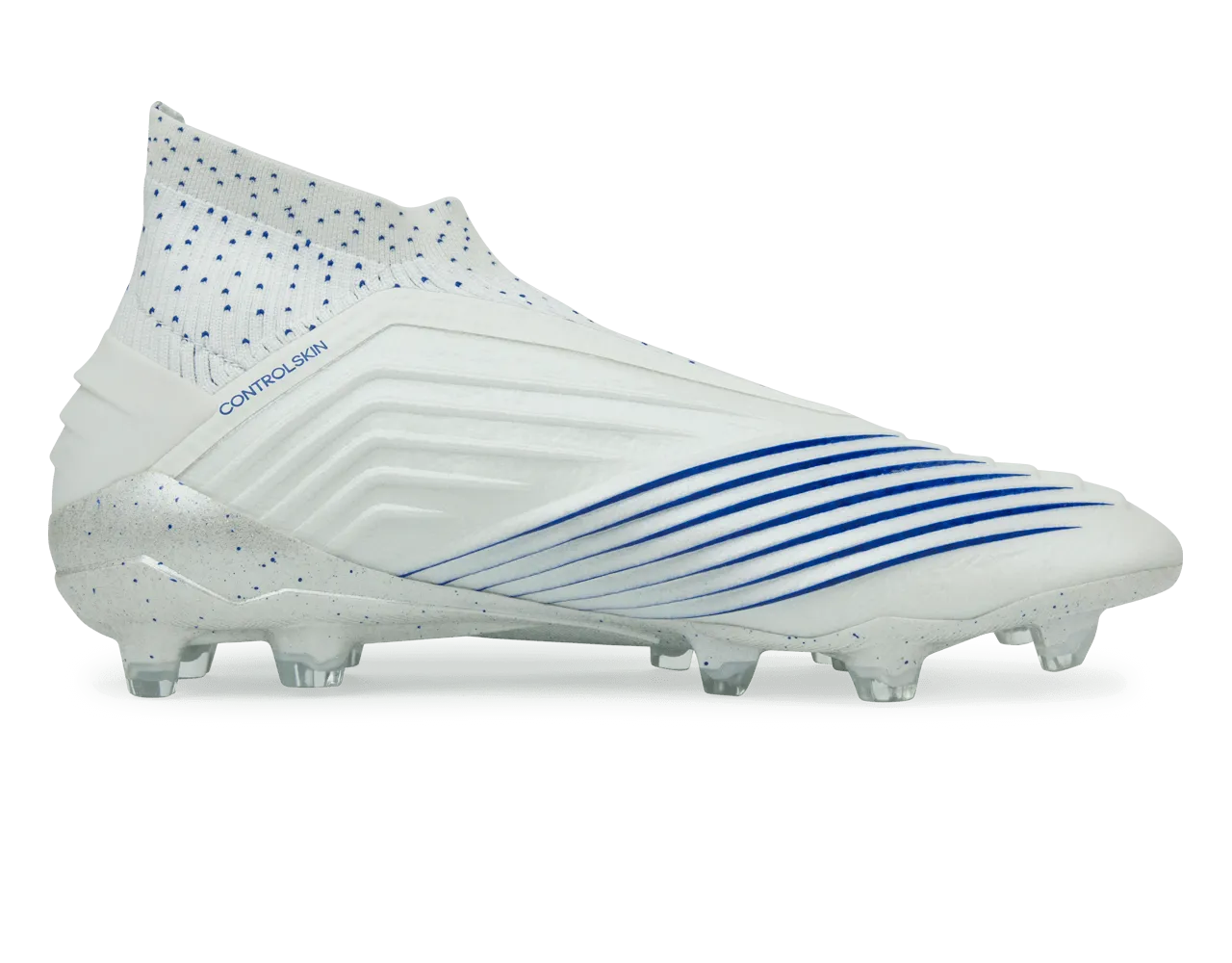 adidas Men's Predator 19  FG White/Bold Blue