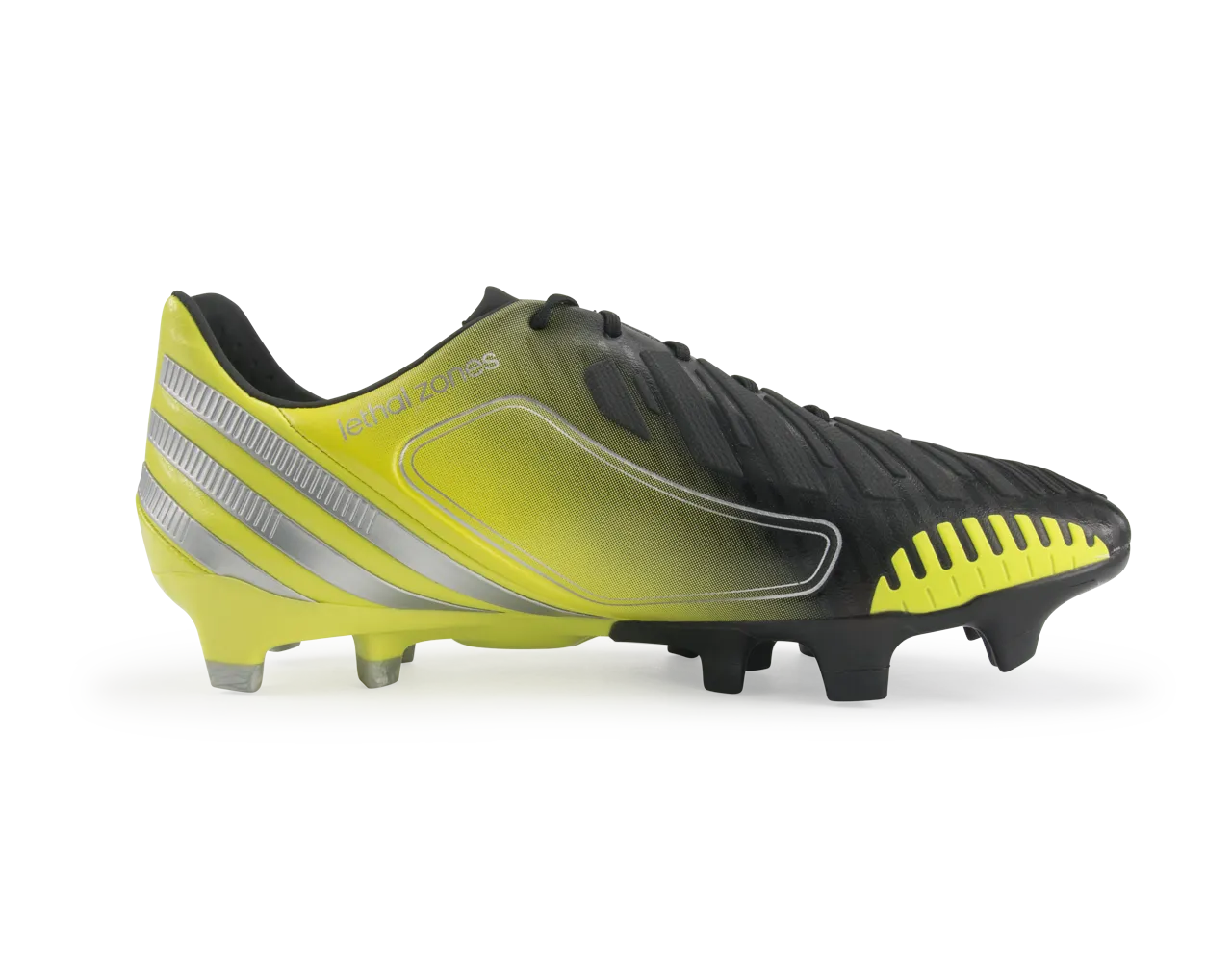 adidas Men's Predator LZ TRX FG Black/Neon Lime-White-Metallic Silver