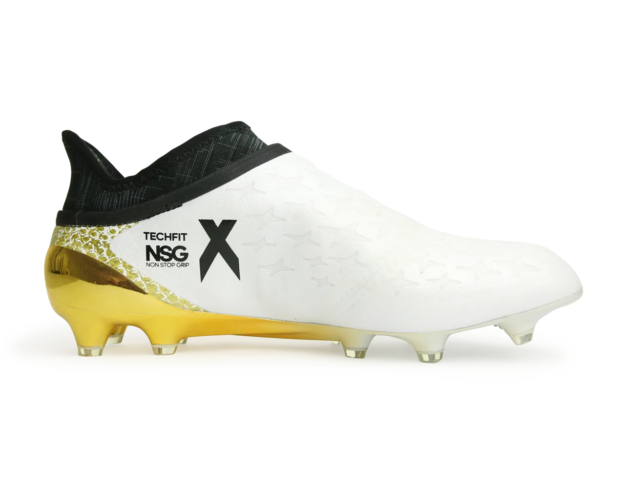 adidas Men's X 16  PURECHAOS FG White/Core Black/Gold Metalic