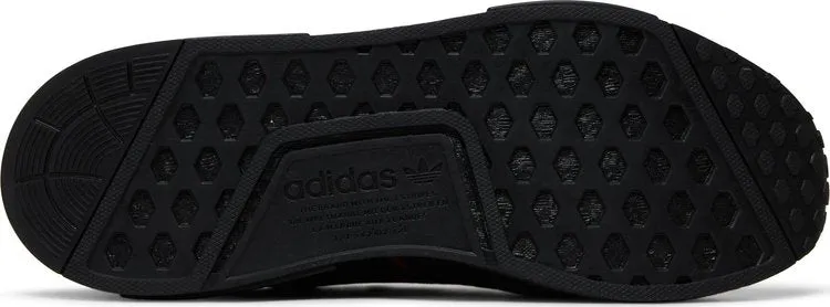 Adidas NMD R1 sneakers, black/white/red