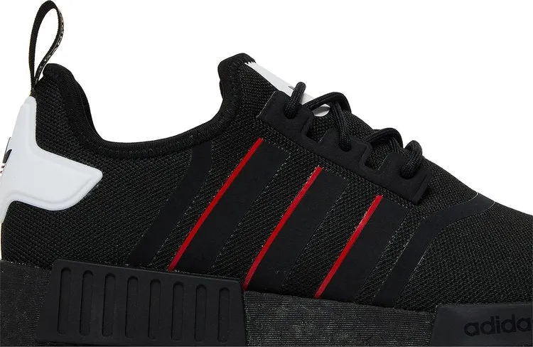 Adidas NMD R1 sneakers, black/white/red