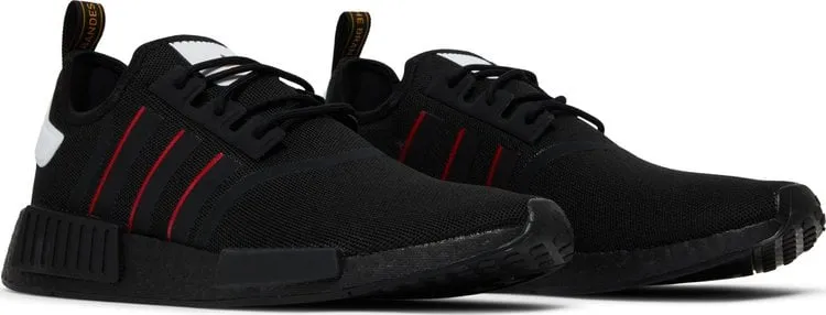 Adidas NMD R1 sneakers, black/white/red