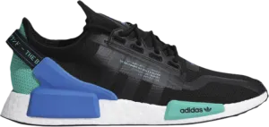 Adidas NMD_R1 V2 'Black Cyan' sneakers, black