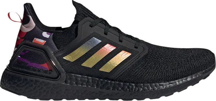 Adidas UltraBoost 20 sneakers, black/gold