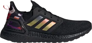 Adidas UltraBoost 20 sneakers, black/gold