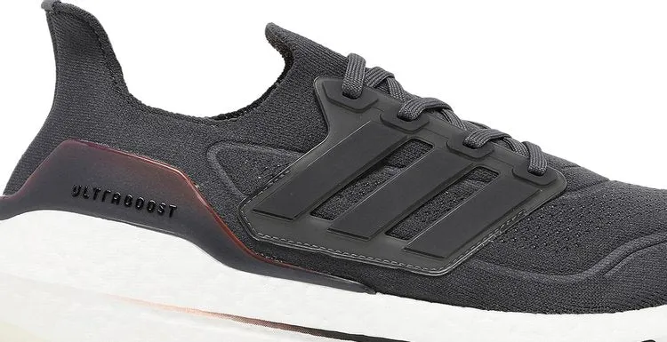Adidas UltraBoost 21 sneakers, dark grey/orange