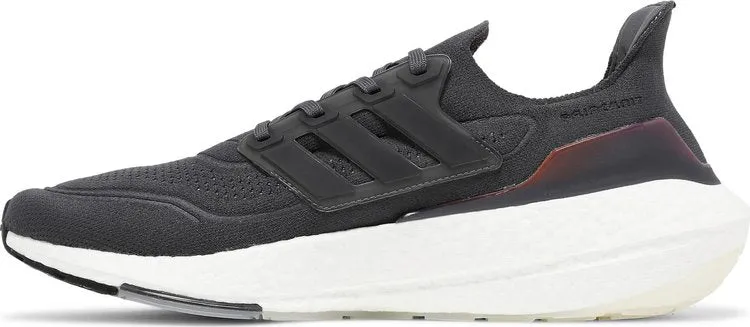 Adidas UltraBoost 21 sneakers, dark grey/orange