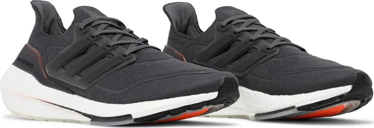 Adidas UltraBoost 21 sneakers, dark grey/orange