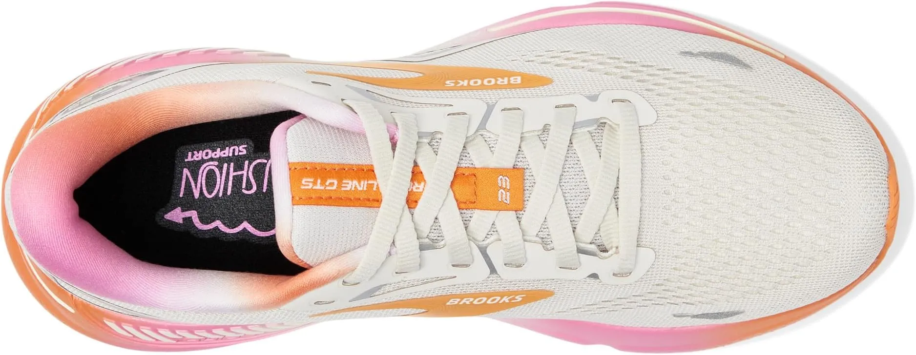 Adrenaline GTS 23 Brooks, White Sand/Sunset/Fuchsia