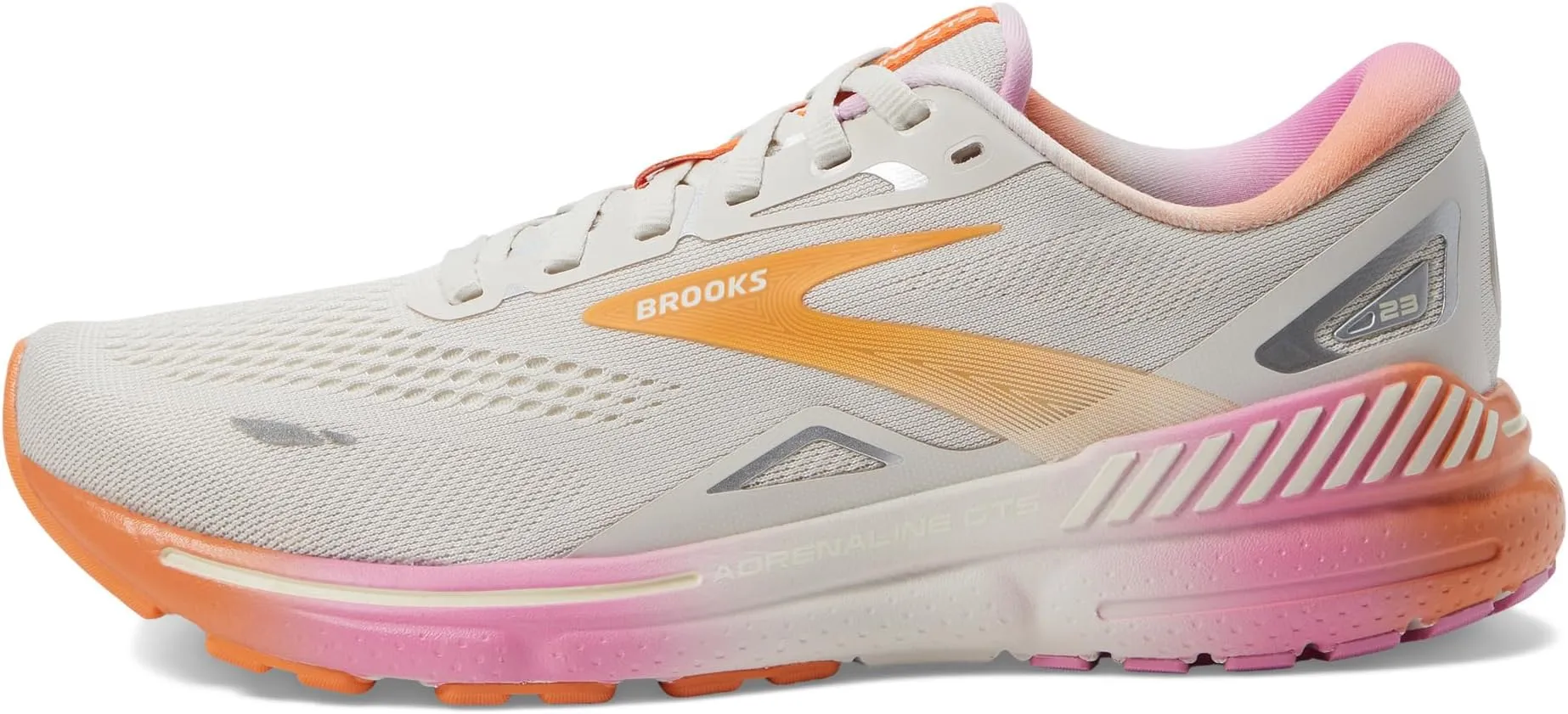 Adrenaline GTS 23 Brooks, White Sand/Sunset/Fuchsia