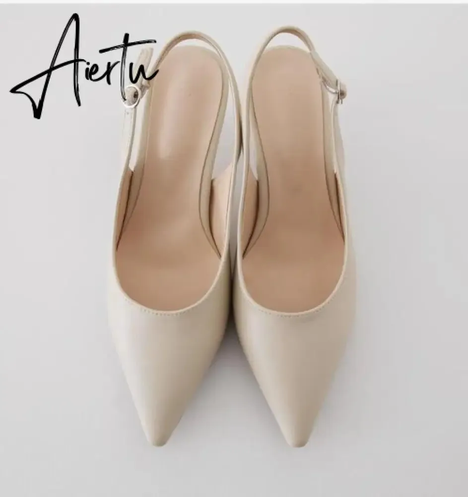 Aiertu PUMPS 6CM/8CM/10CM Autumn popular women's shoes new high heels stiletto hollow pointed Korean fashion autumn shoes