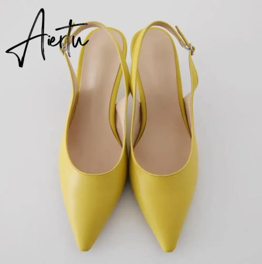 Aiertu PUMPS 6CM/8CM/10CM Autumn popular women's shoes new high heels stiletto hollow pointed Korean fashion autumn shoes