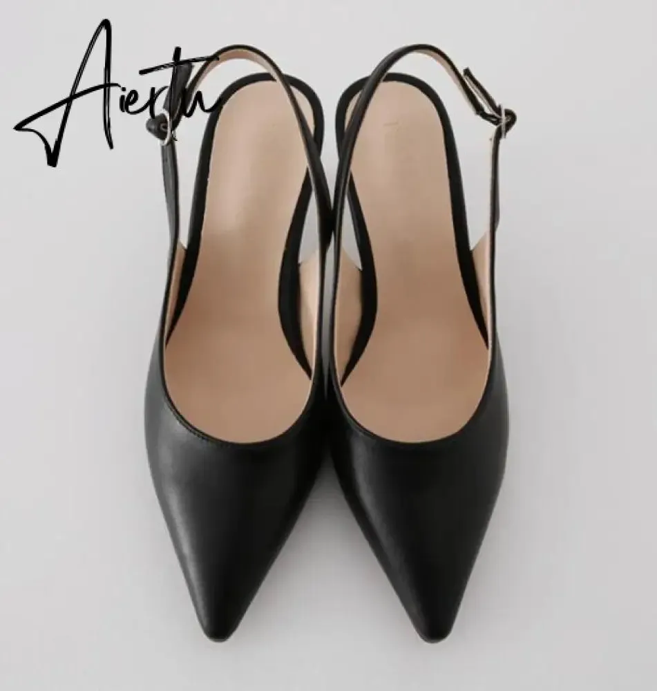 Aiertu PUMPS 6CM/8CM/10CM Autumn popular women's shoes new high heels stiletto hollow pointed Korean fashion autumn shoes