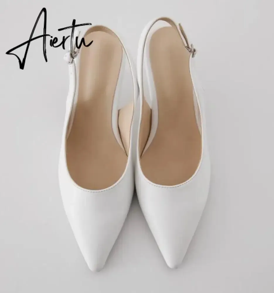 Aiertu PUMPS 6CM/8CM/10CM Autumn popular women's shoes new high heels stiletto hollow pointed Korean fashion autumn shoes