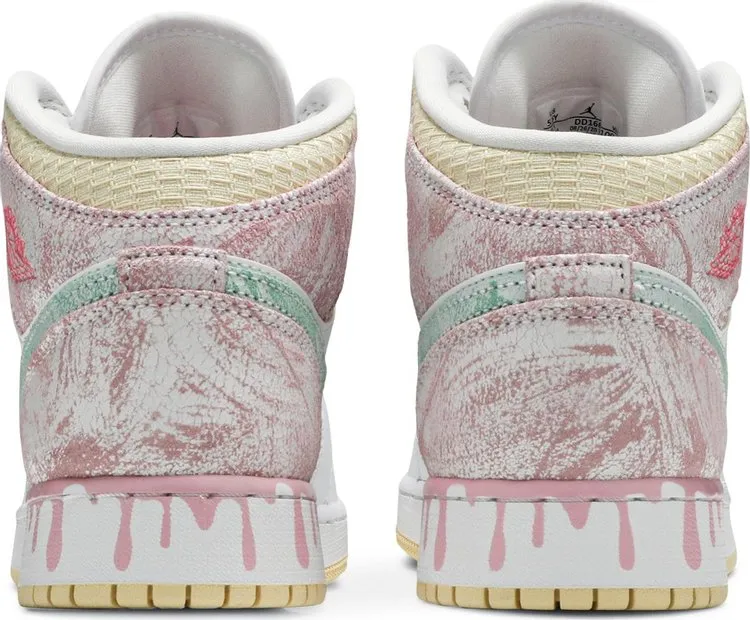 Air Jordan 1 Mid SE GS Ice Cream sneakers, white
