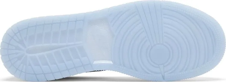 Air Jordan 1 Mid SE GS White Ice Blue Sneakers