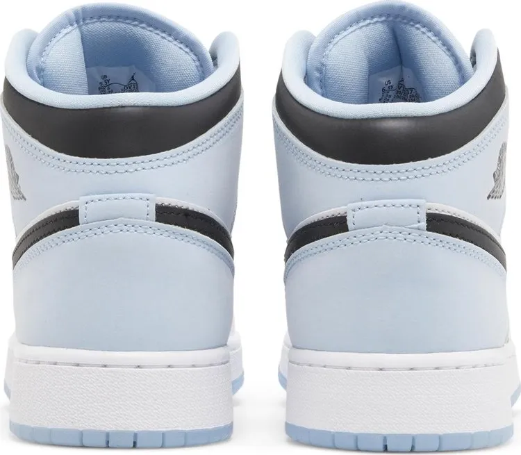 Air Jordan 1 Mid SE GS White Ice Blue Sneakers