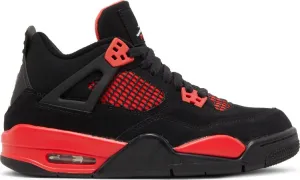 Air Jordan 4 Retro GS Red Thunder sneakers, red