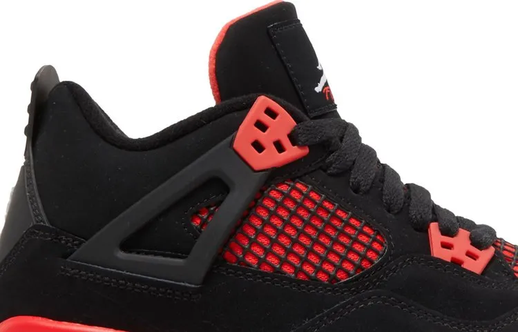 Air Jordan 4 Retro GS Red Thunder sneakers, red