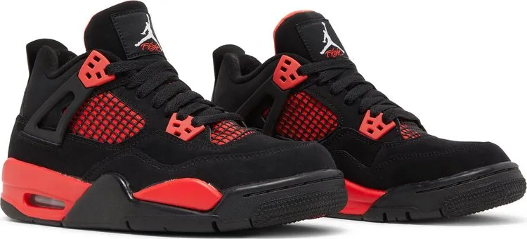 Air Jordan 4 Retro GS Red Thunder sneakers, red