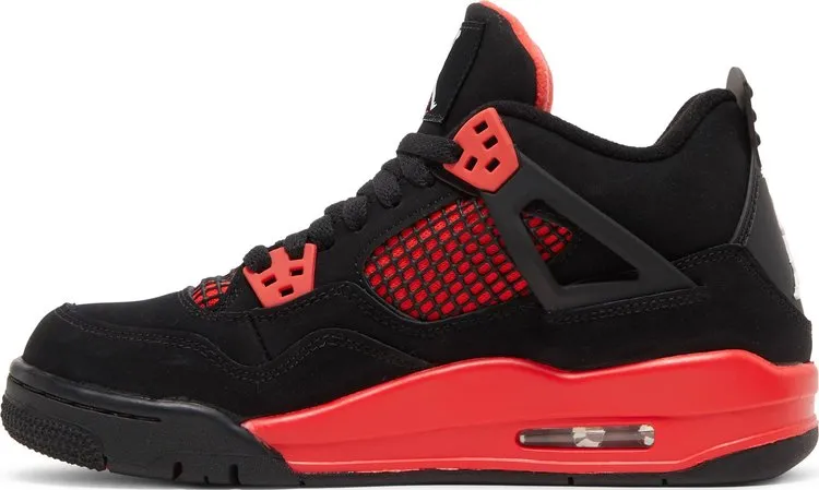 Air Jordan 4 Retro GS Red Thunder sneakers, red