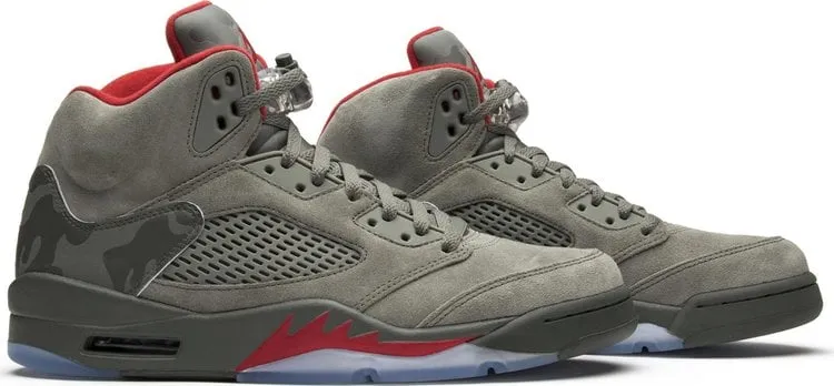 Air Jordan 5 Retro Camo Sneakers, Gray