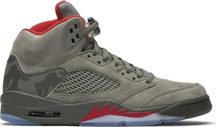 Air Jordan 5 Retro Camo Sneakers, Gray