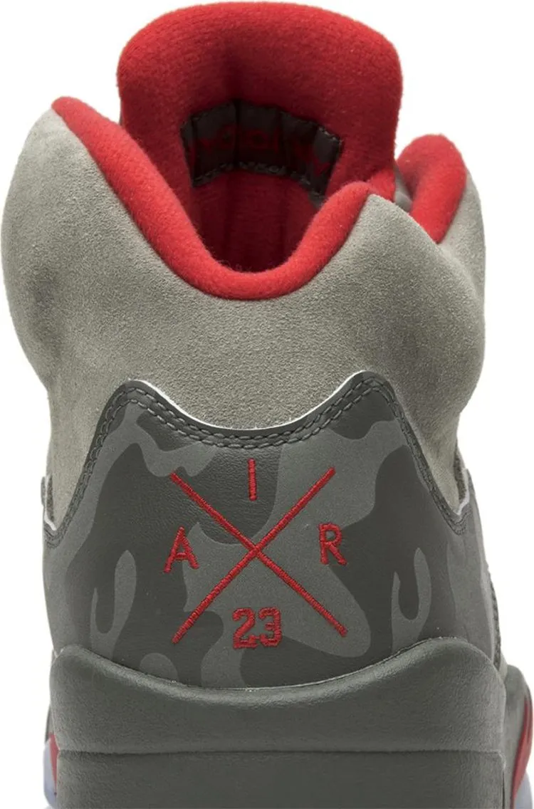 Air Jordan 5 Retro Camo Sneakers, Gray