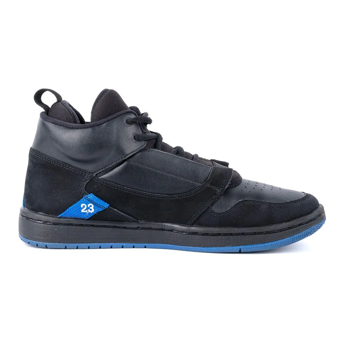 Air Jordan Fadeaway High-Top Sneakers Leather Black Colour For Men