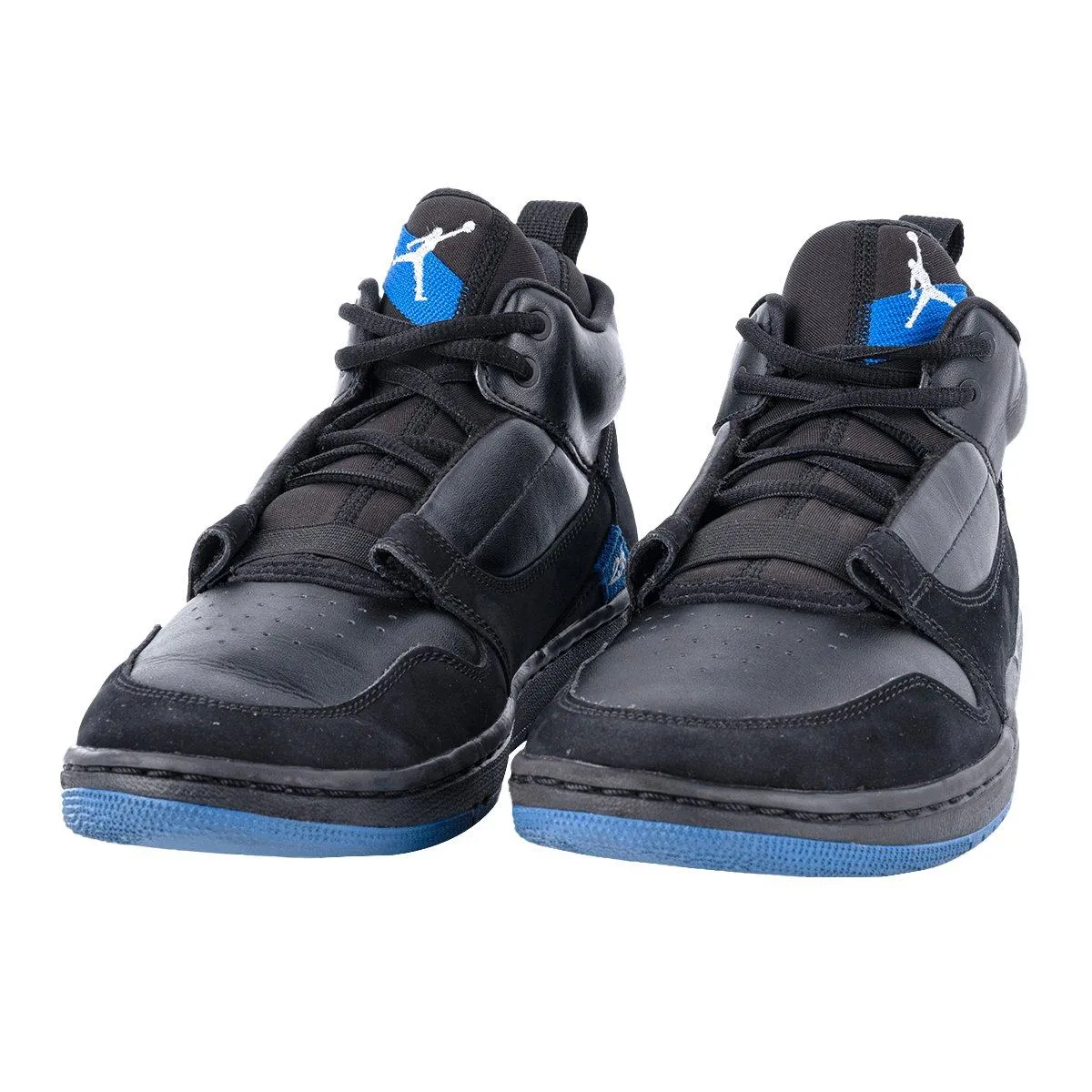 Air Jordan Fadeaway High-Top Sneakers Leather Black Colour For Men