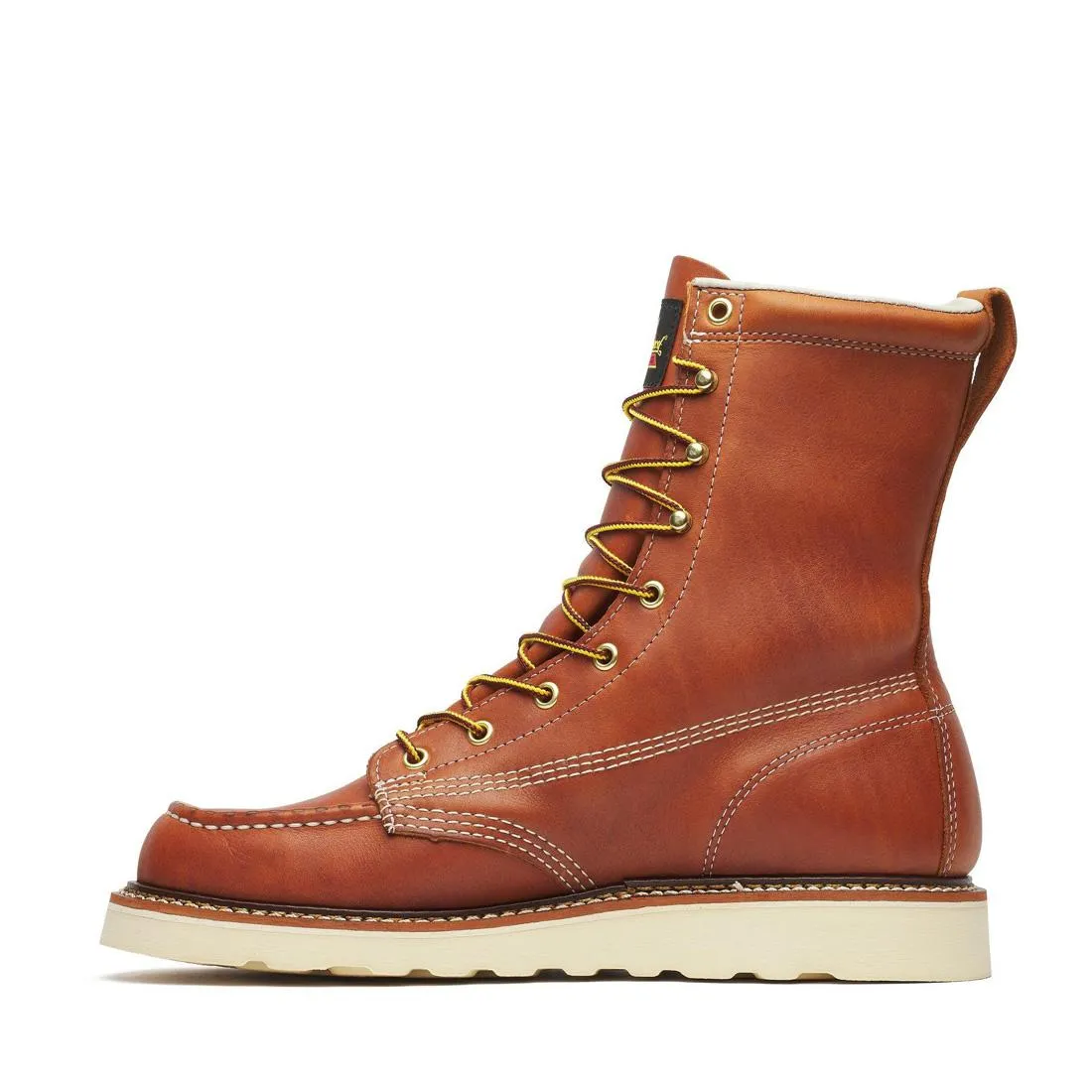 American Heritage 8" Moc Toe Boot Maxwear Wedge Tobacco