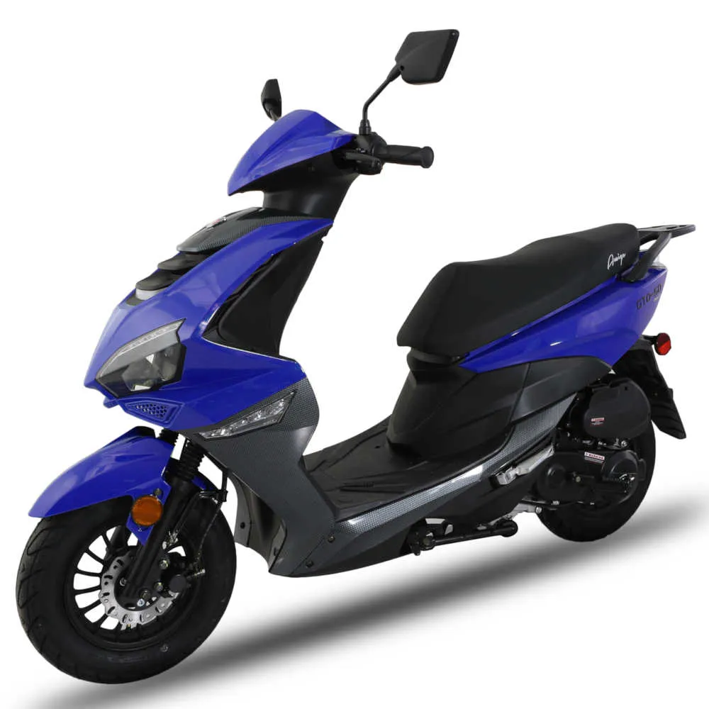 Amigo GTO 50 Automatic Moped Scooter, FULLY ASSEMBLED, Electric Start, Custom Rims