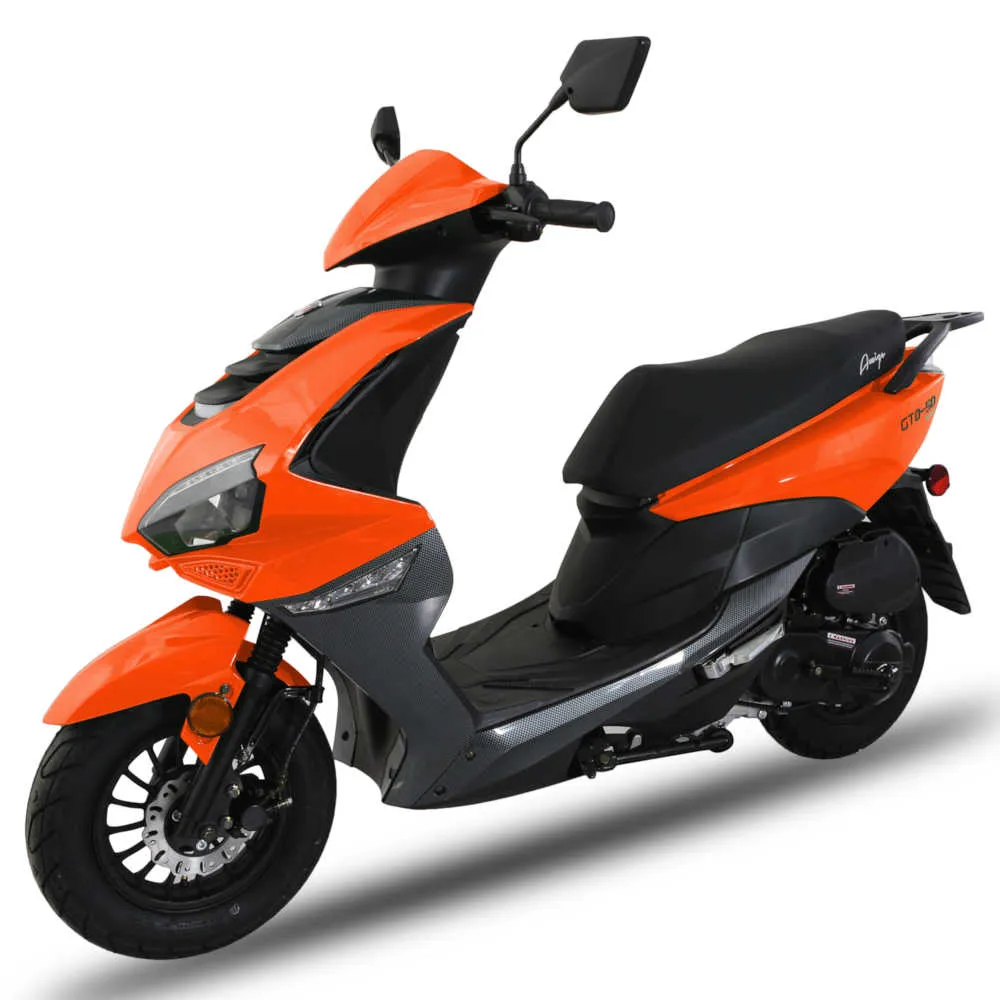 Amigo GTO 50 Automatic Moped Scooter, FULLY ASSEMBLED, Electric Start, Custom Rims