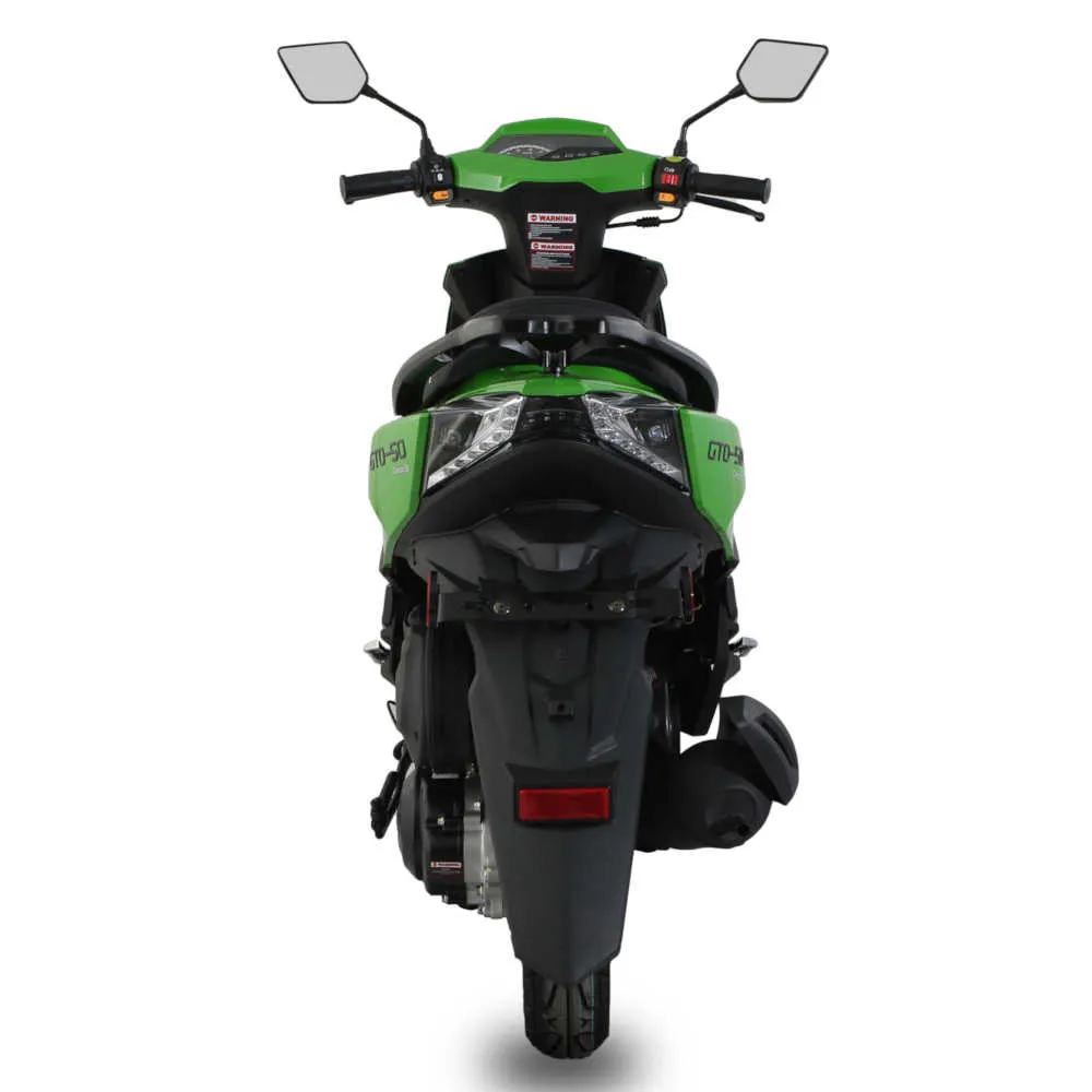 Amigo GTO 50 Automatic Moped Scooter, FULLY ASSEMBLED, Electric Start, Custom Rims