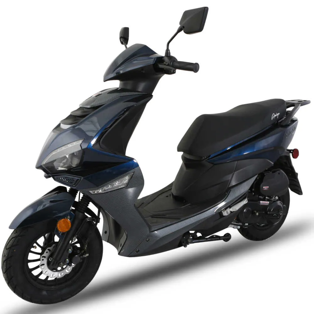 Amigo GTO 50 Automatic Moped Scooter, FULLY ASSEMBLED, Electric Start, Custom Rims