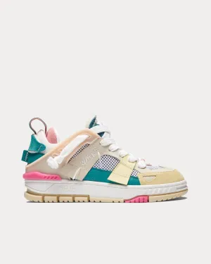 Area Patchwork Beige / Pink Low Top Sneakers