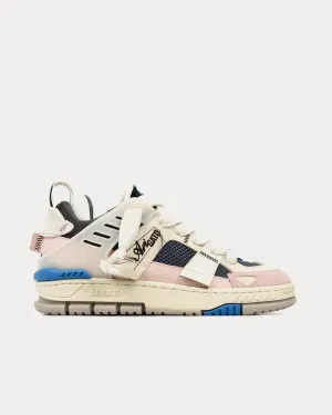 Area Patchwork Black / Blue Low Top Sneakers