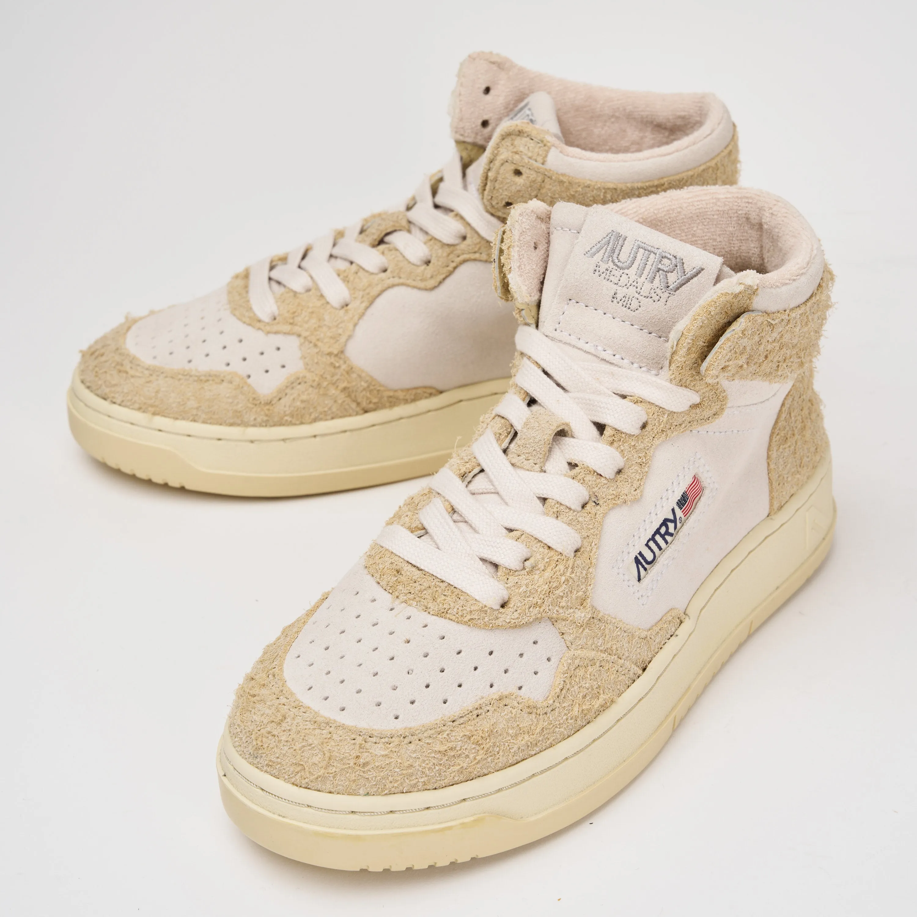 Autry Sneackers Medalist Low Mid Suede Hair 4052