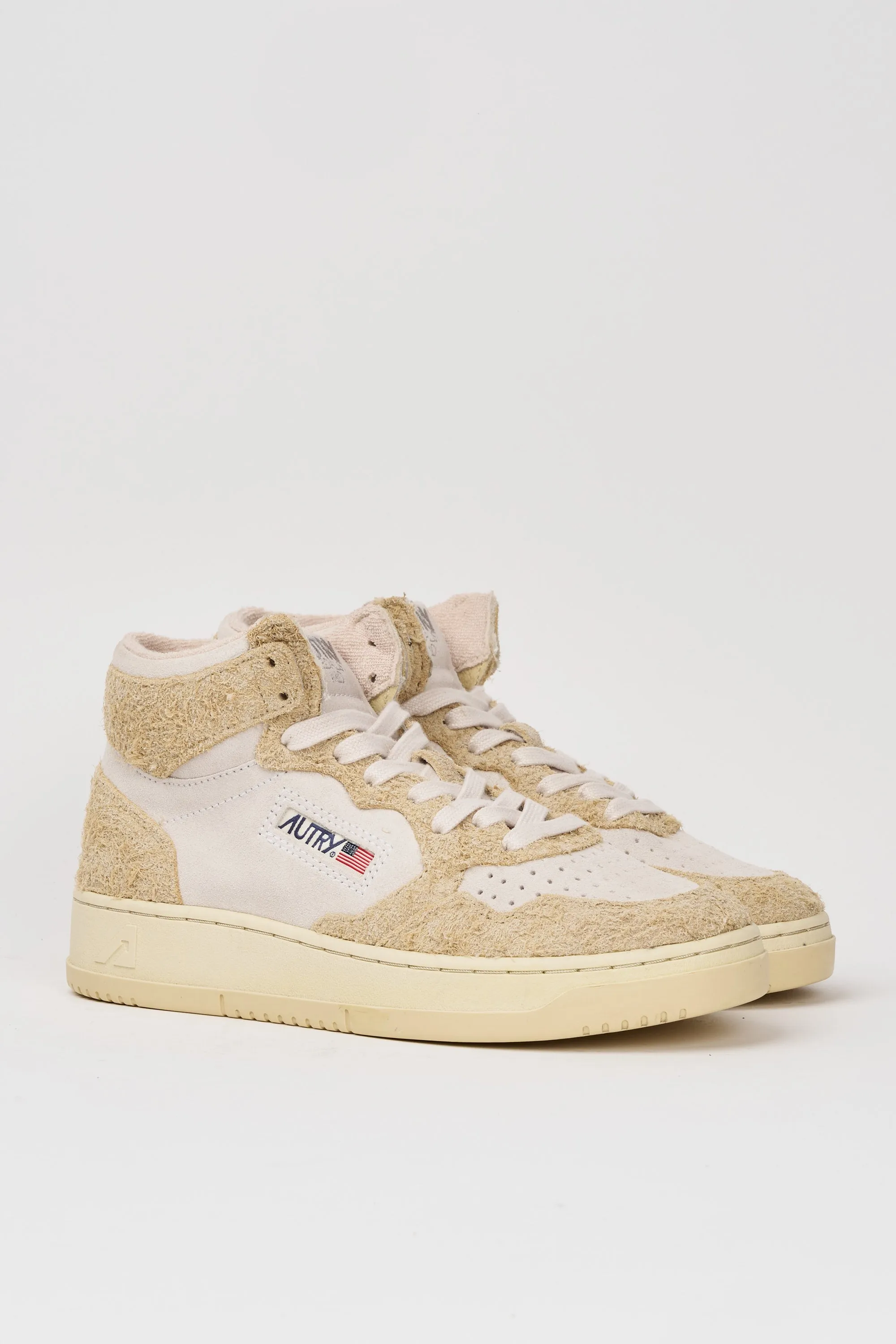 Autry Sneackers Medalist Low Mid Suede Hair 4052