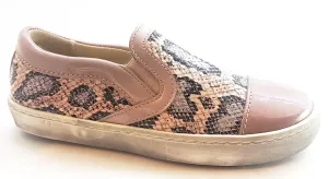 Beberlis Old Rose leopard Rustic Sneaker Shoe