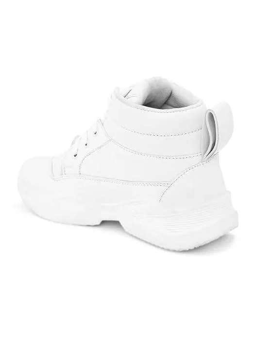 Beebox Casual White Boots Shoes For Men's And Boys