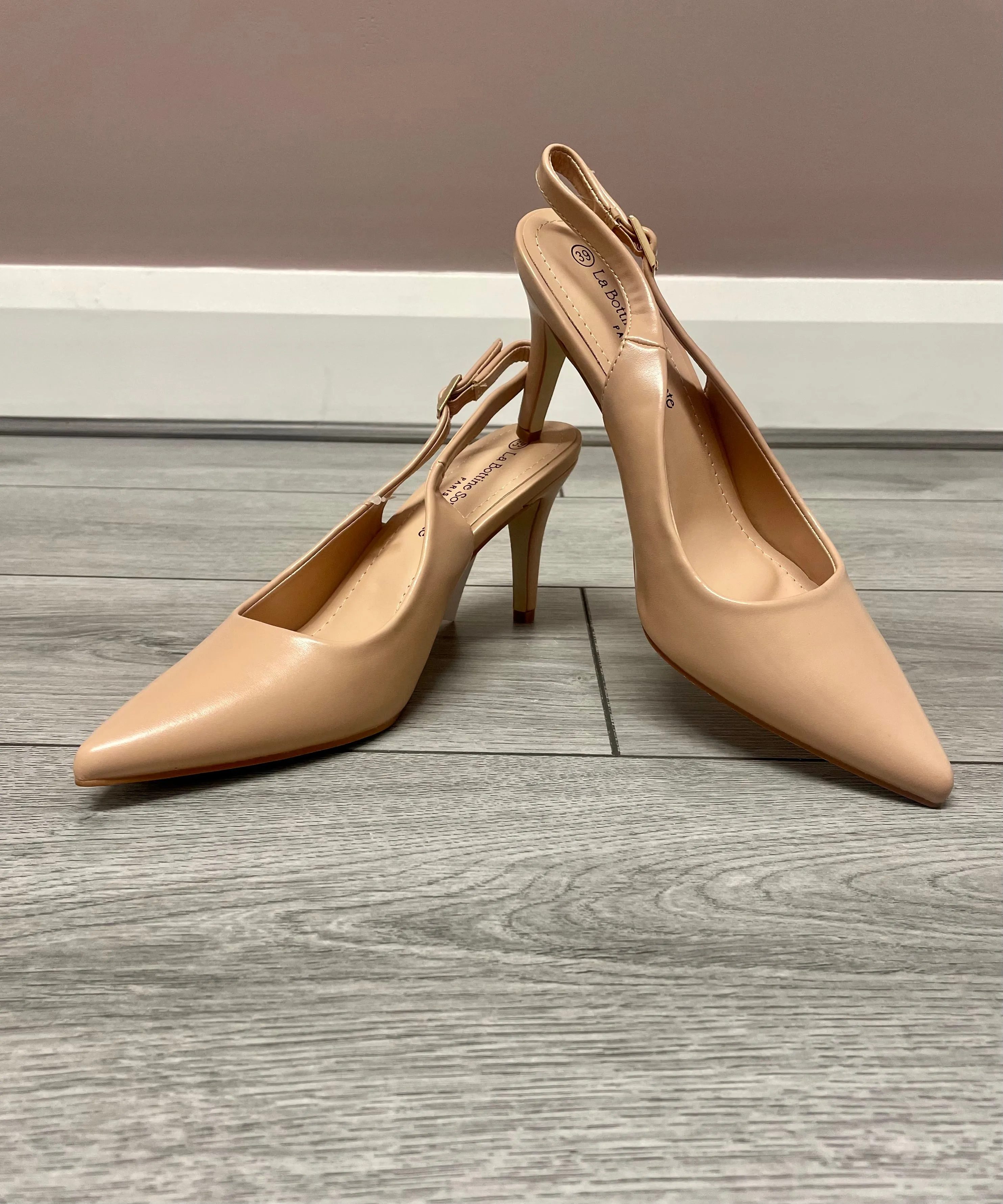 BEVERLY HEELED PUMP (NUDE)