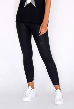 Black Snake Skin Leggings