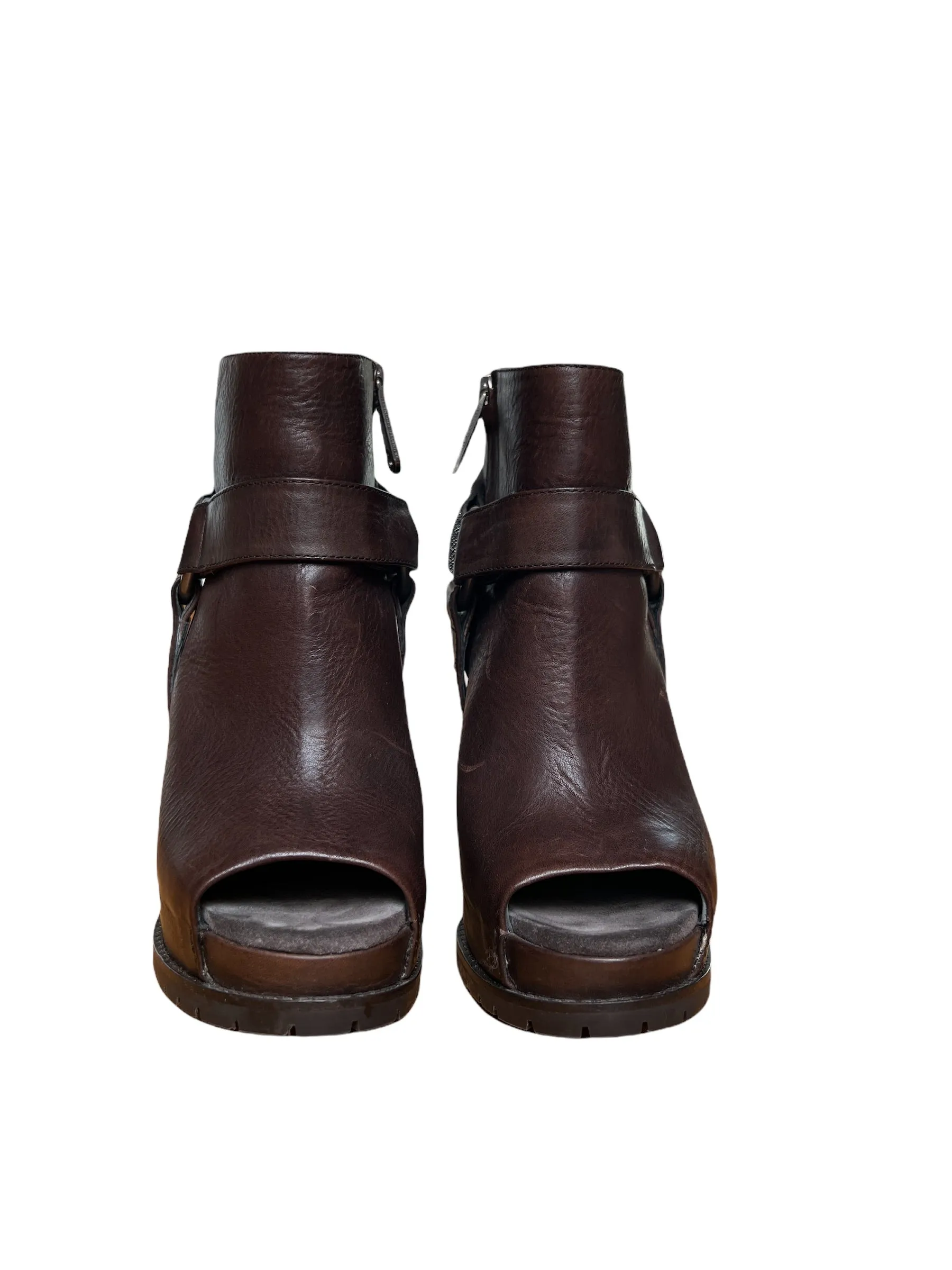 Brown Leather Low Boots - 6
