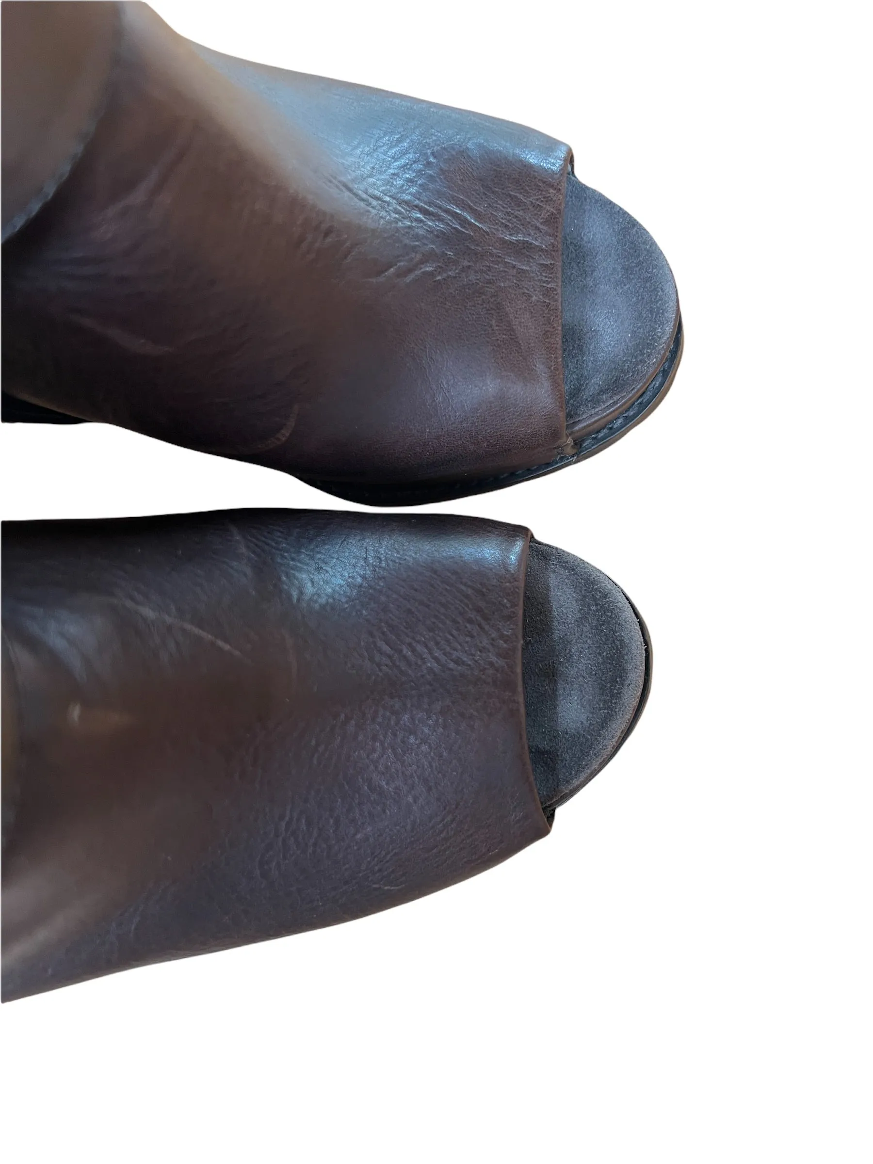 Brown Leather Low Boots - 6